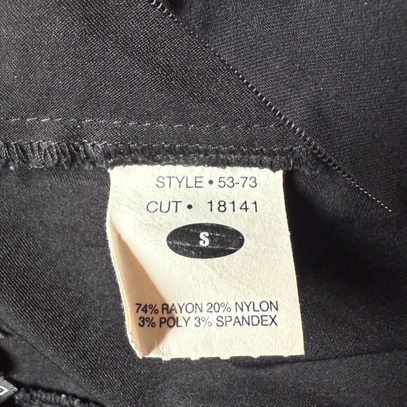 Vintage Lip Service Gangsta Pranksta Goth Punk Emo Black Fishtail Buckle Skirt S - Picture 7 of 9